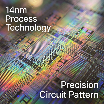 Genuine 12/14-inch Silicon Wafer — Engineering Sample (Display Only)